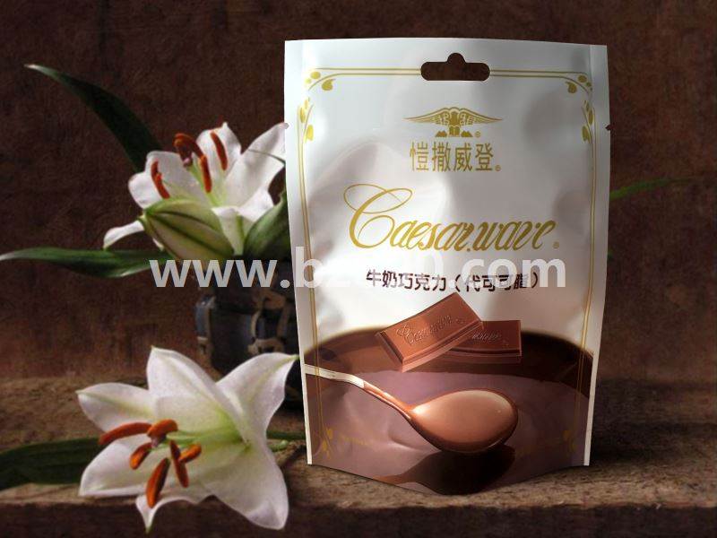 Manufacturer printing customized chocolate packaging bag color printing logo QS certification